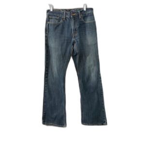 Levis 527 Jeans Mens 30x 29.5 Low Boot cut Denim 100% Distressed Cowboy work*